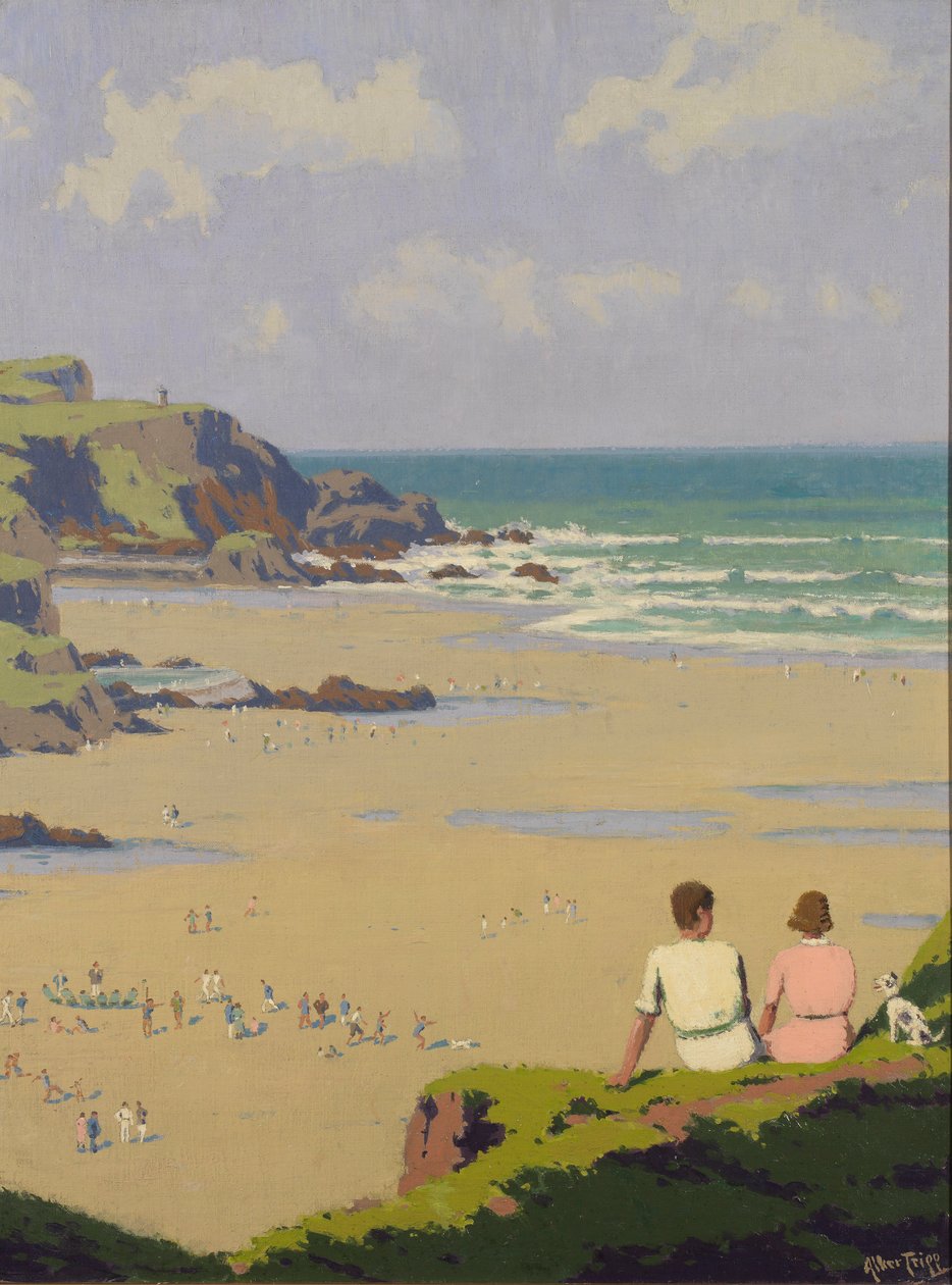 Summerleaze Beach (öljy kankaalle) tekijältä Herbert Alker Tripp