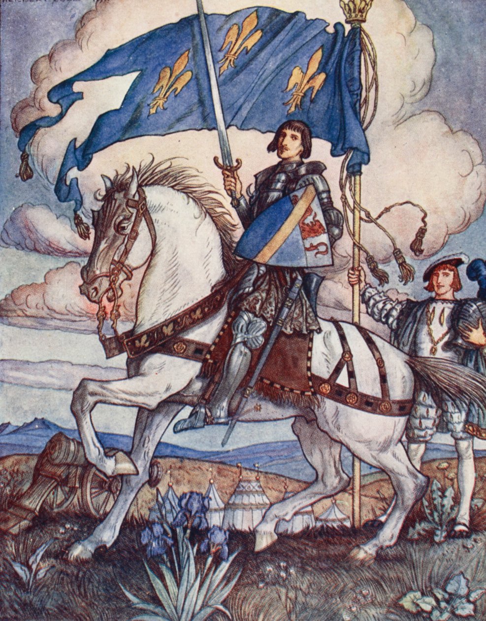 Bayard, kuvitus Christopher Haren teoksesta Bayard: The Good Knight Without Fear and Without Reproach, pubi. 1911 tekijältä Herbert Cole