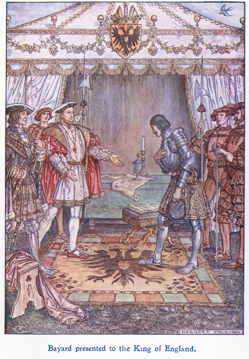 Bayard esitettiin Englannin kuninkaalle (Henry VIII), 1938 tekijältä Herbert Cole