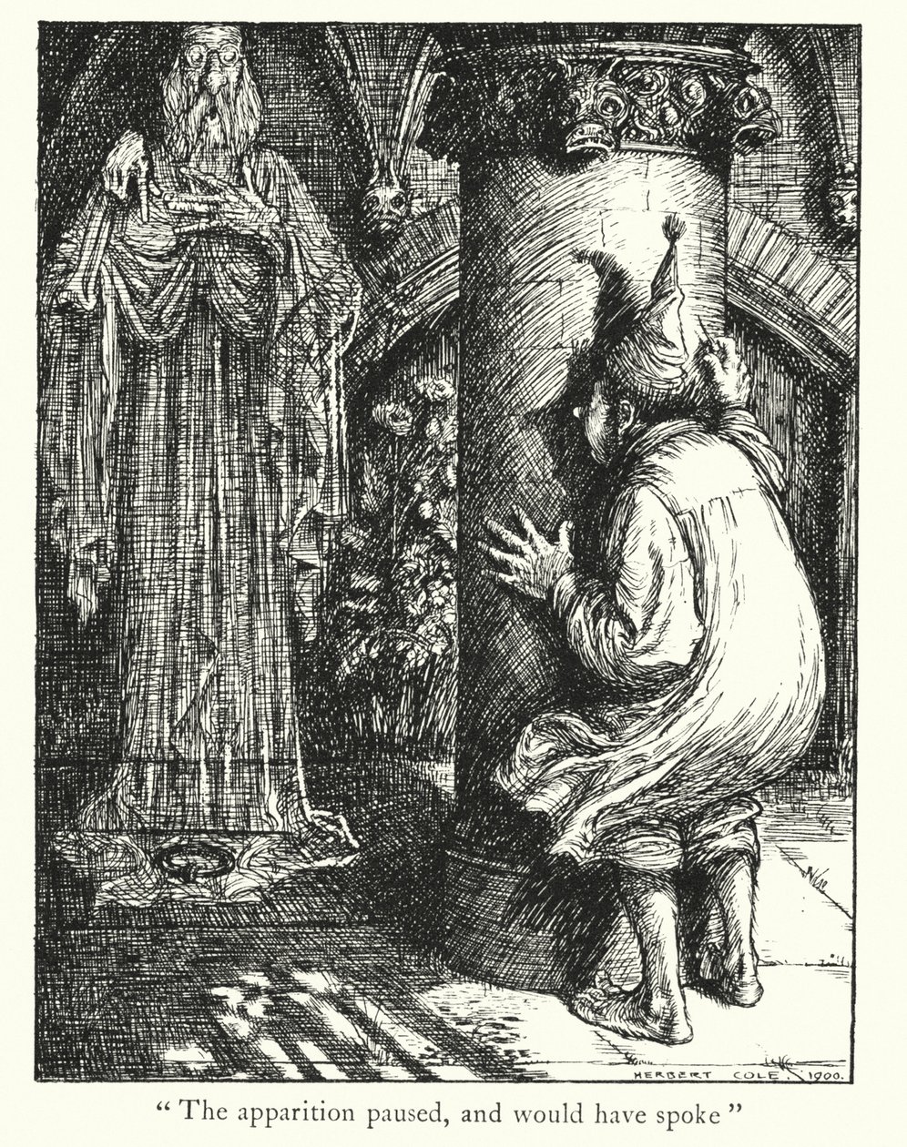 Ingoldsby Legends: The Ghost (litografia): The Ghost (litografia) tekijältä Herbert Cole