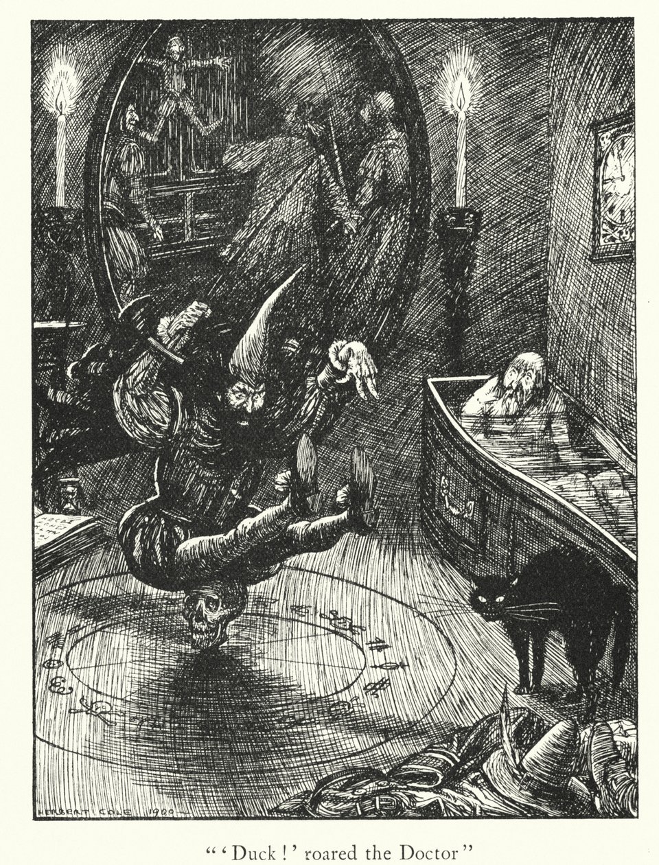 Ingoldsby Legends: Folkestonen iilimato (litografia). tekijältä Herbert Cole