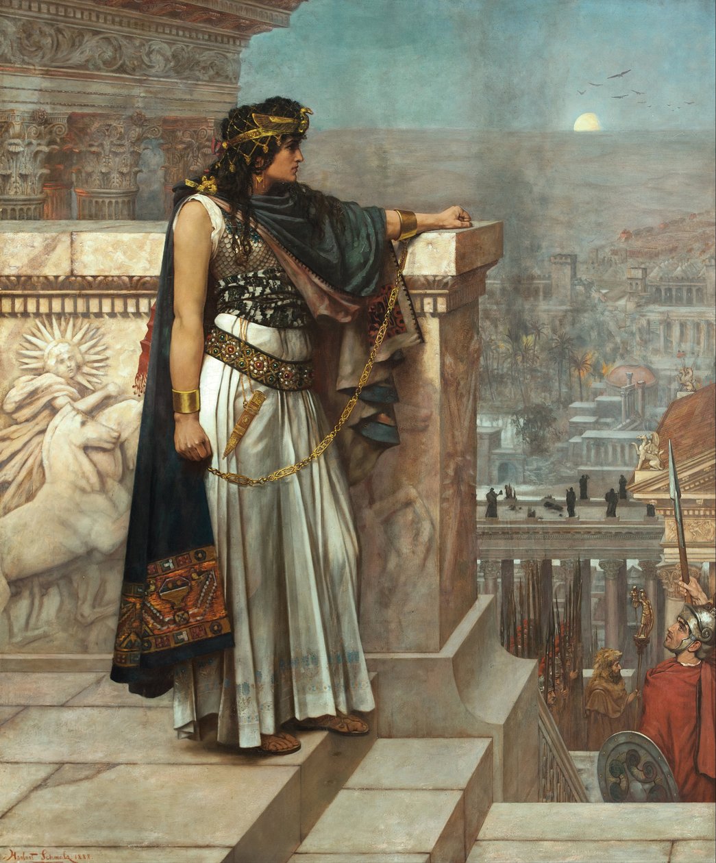 Zenobias viimeksi katsoi Palmyraan, 1888 tekijältä Herbert Gustave Schmalz