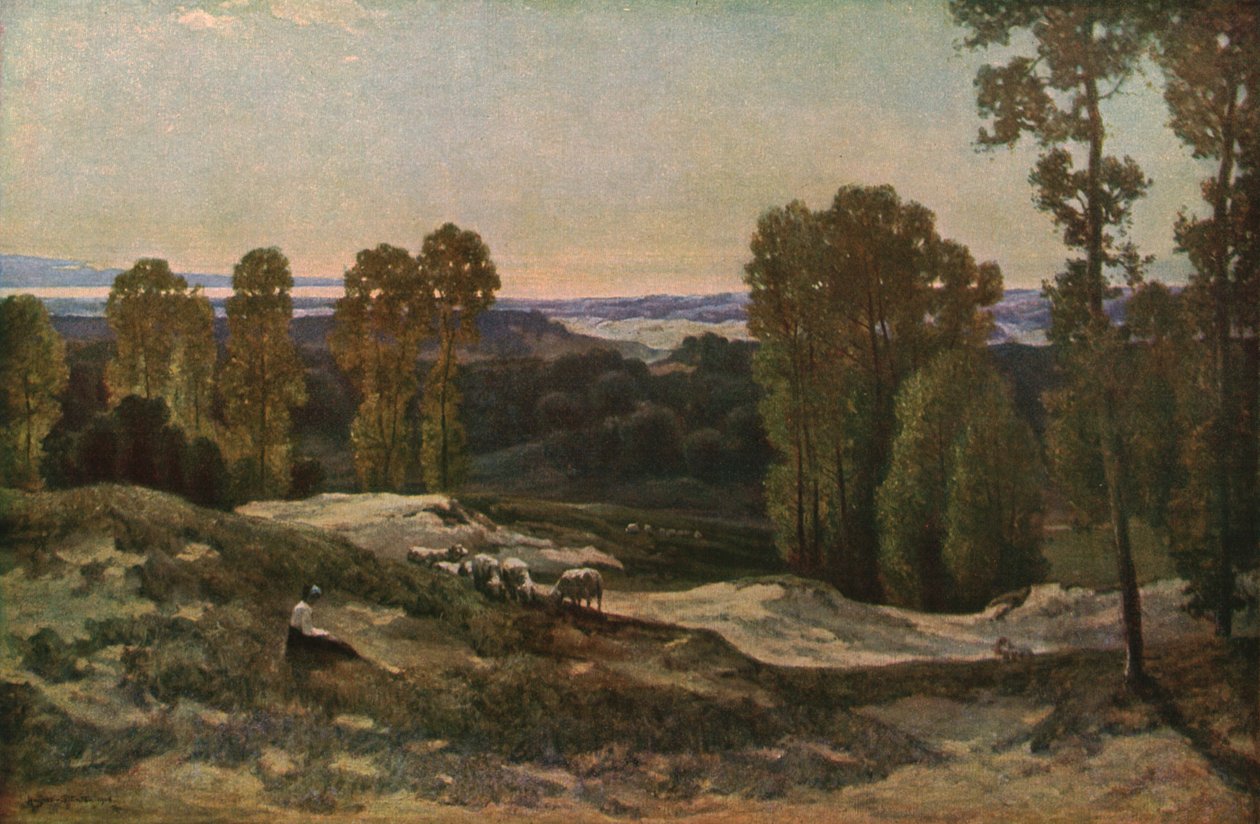 Laitume dyynien keskellä, Pas de Calais, Ranska, 1908, c1930. tekijältä Herbert Hughes Stanton