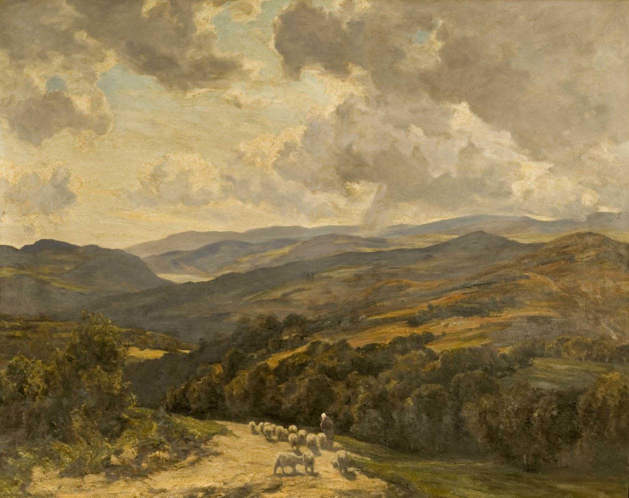 Welsh Hills lähellä Barmouthia tekijältä Herbert Hughes Stanton