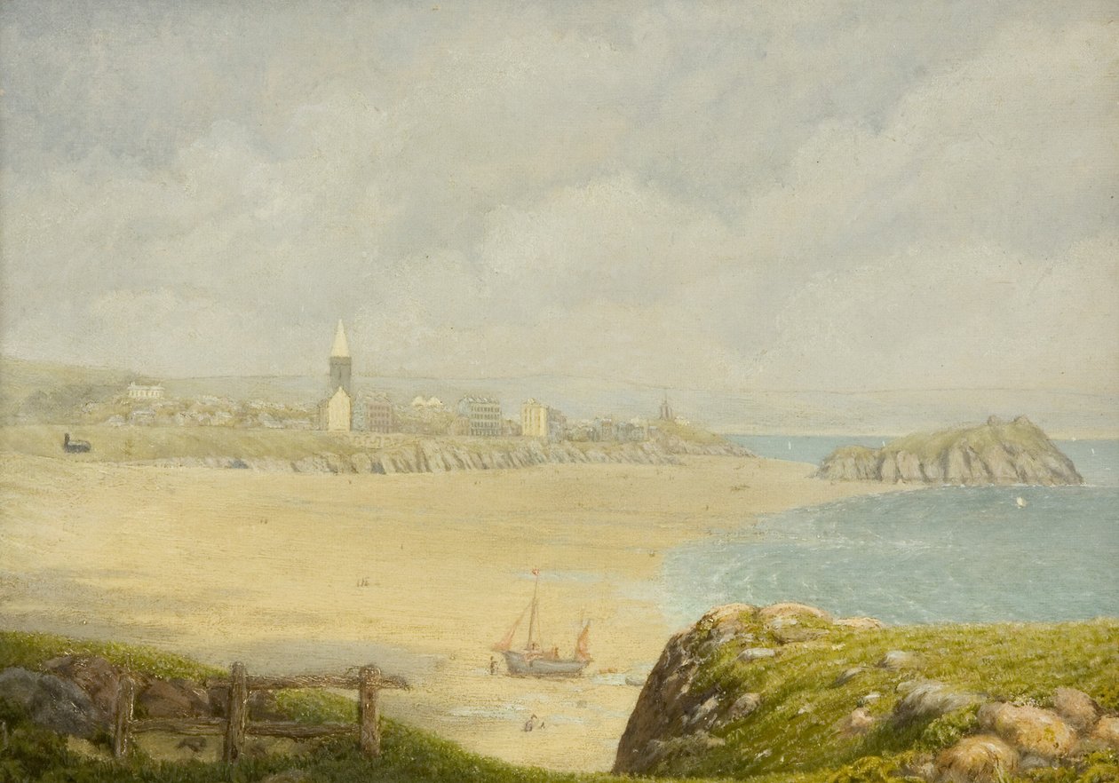 Tenby, ranta (Öljy kankaalle) tekijältä Herbert Isambard Owen