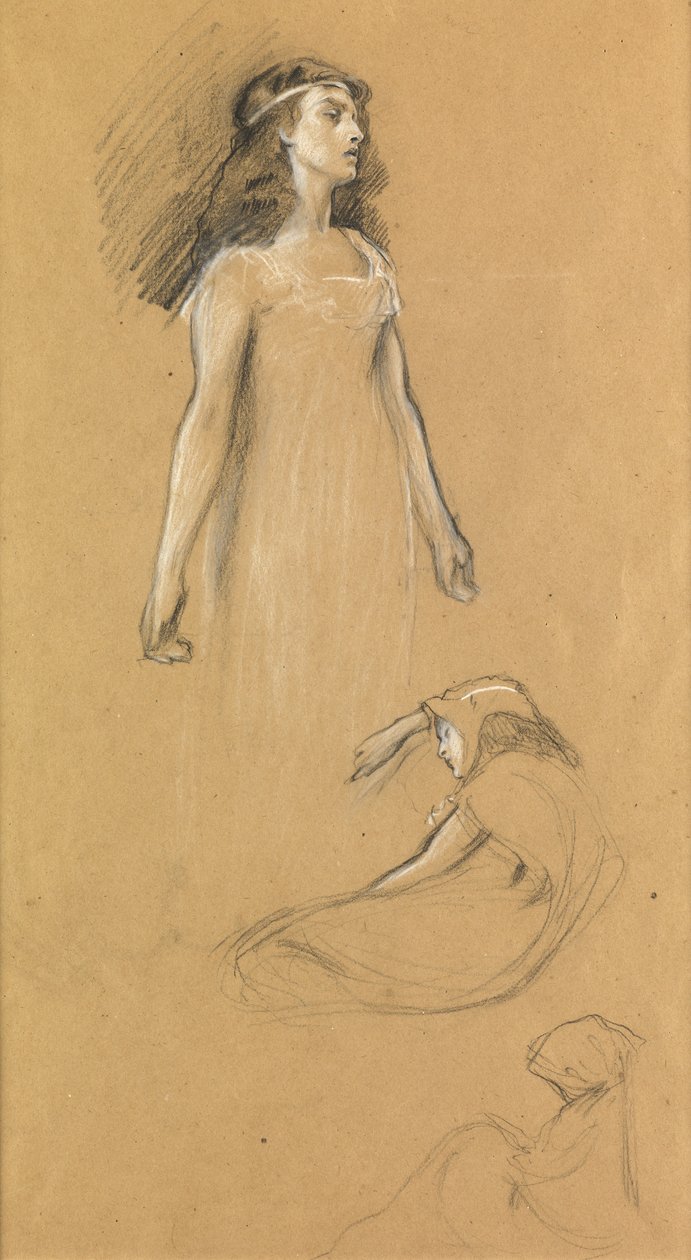 Tutkimus "Tristram ja Yseult", n. 1901 tekijältä Herbert James Draper