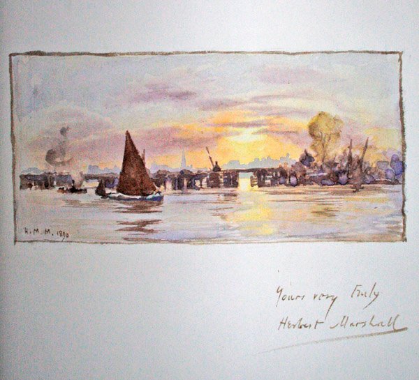Auringonlasku Thamesilla tekijältä Herbert Menzies Marshall