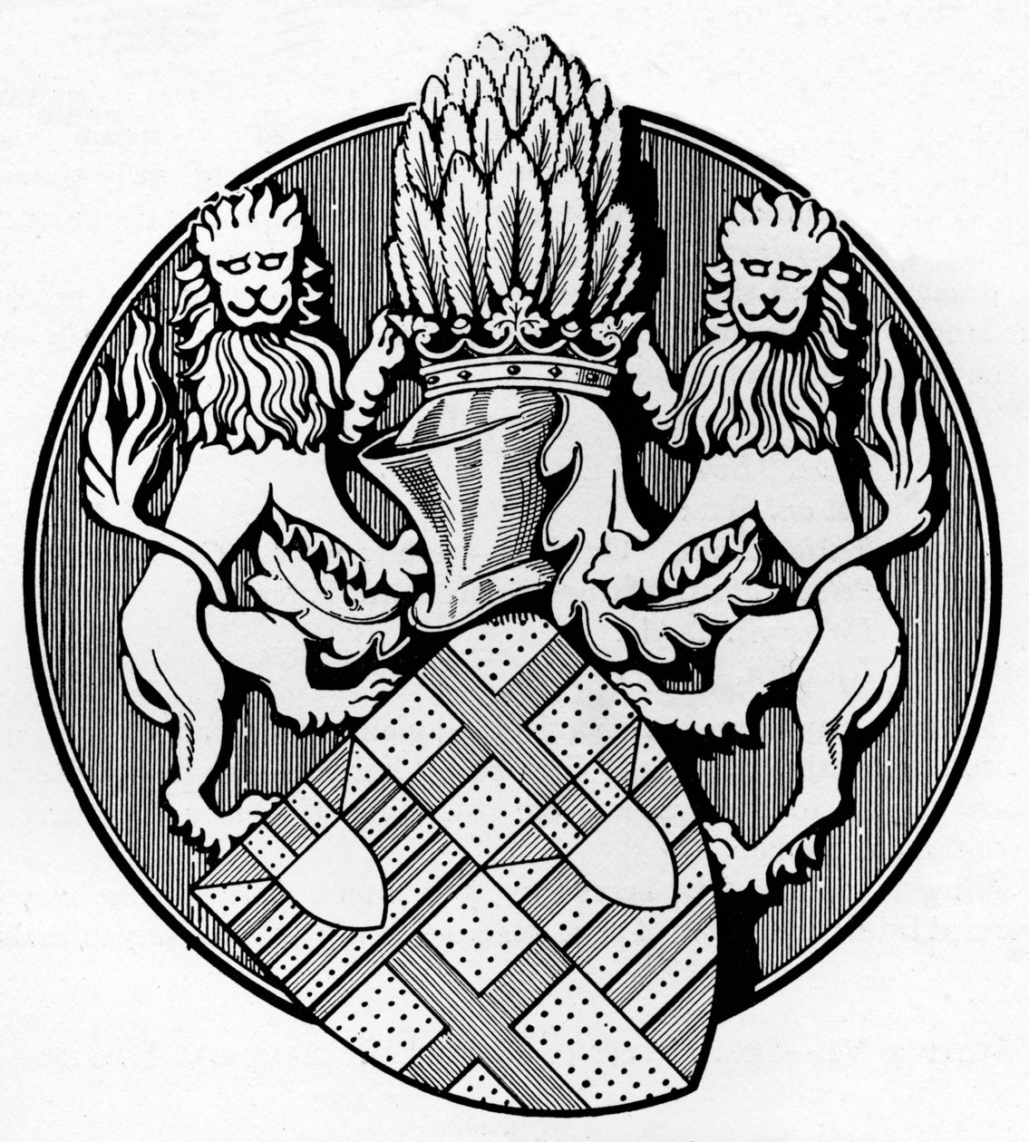Earl Edmund de Mortimerin sinetistä, 1400, n. 1926 tekijältä Herbert Norris