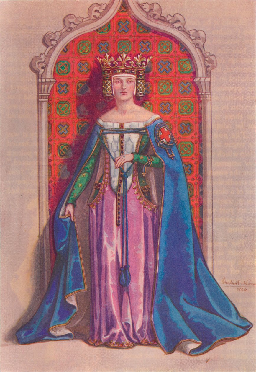 Kuningatar Phillippa 1350, 1926 tekijältä Herbert Norris