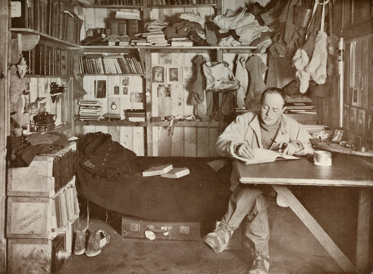Kapteeni Scott hänen luolassaan, vuonna 1911, 1913 tekijältä Herbert Ponting
