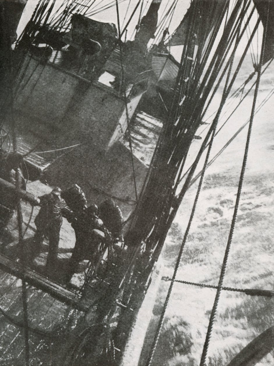 Manning the Pumps, c19101913, 1913 tekijältä Herbert Ponting