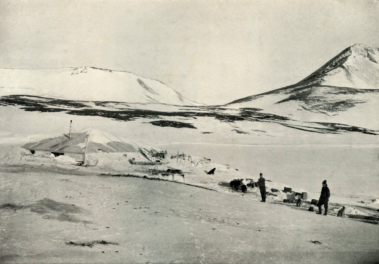 Meares ja Demetri Discovery Hutissa, 4. marraskuuta 1911, 1913. tekijältä Herbert Ponting