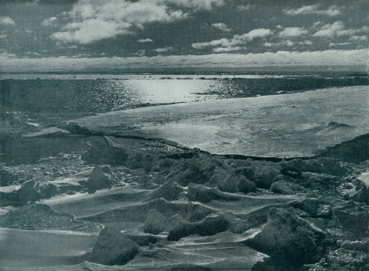 Moonlight in the Pack, c19101913, 1913 tekijältä Herbert Ponting