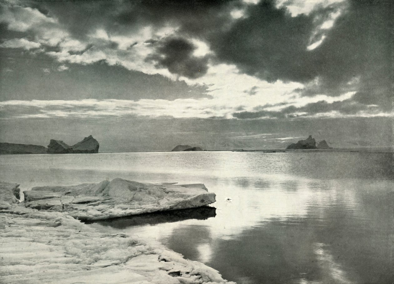 Pitkän napayön putoaminen, c19101913, 1913. tekijältä Herbert Ponting
