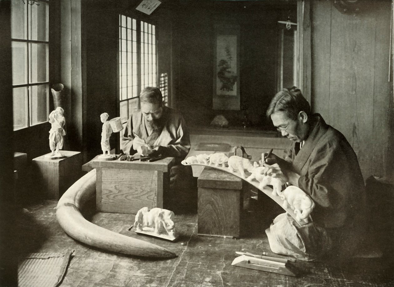 Norsunluunveistäjät, 1910. tekijältä Herbert Ponting