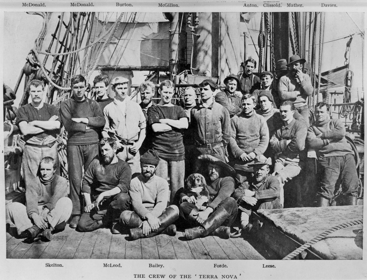 Terra Novan miehistö, 1911 tekijältä Herbert Ponting
