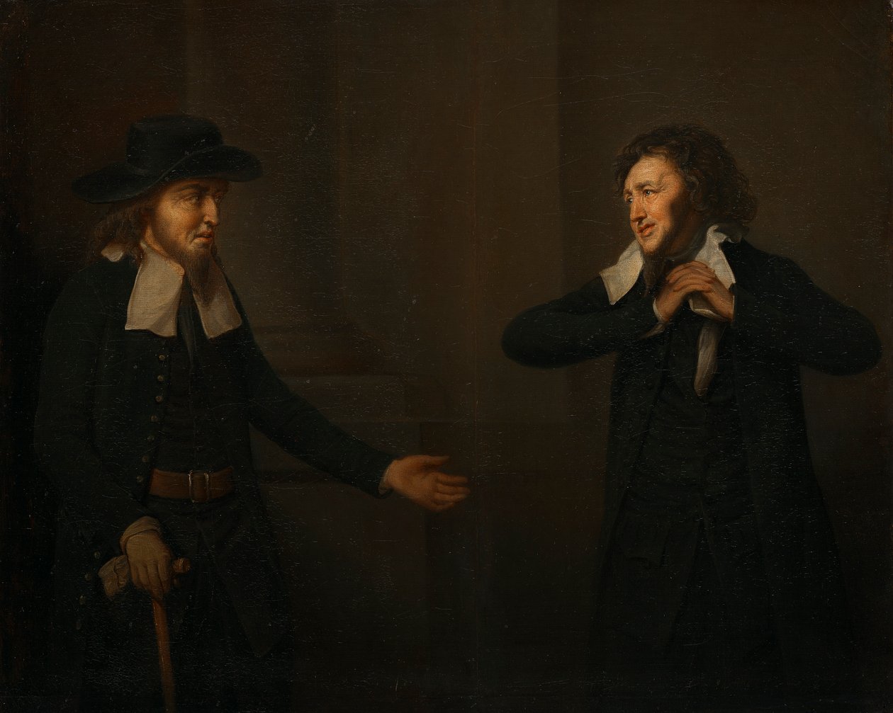 Shylock ja Tubal elokuvasta "The Merchant of Venice" tekijältä Herbert Stoppelaer