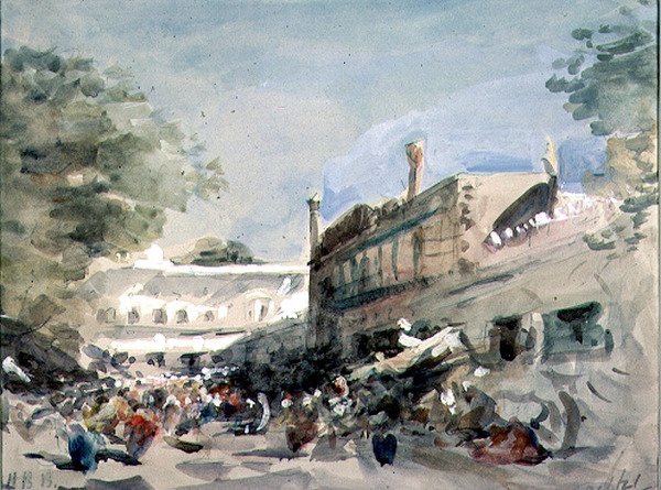 Street Scene Delhissä tekijältä Hercules Brabazon Brabazon