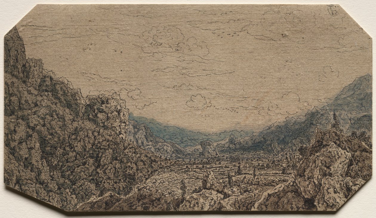 Suljettu laakso, n. 1623-30. tekijältä Hercules Seghers