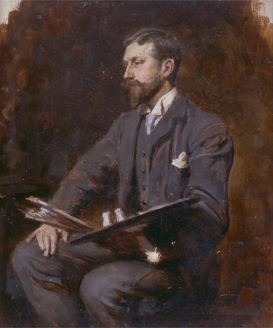 Omakuva tekijältä Herman Gustave Herkomer