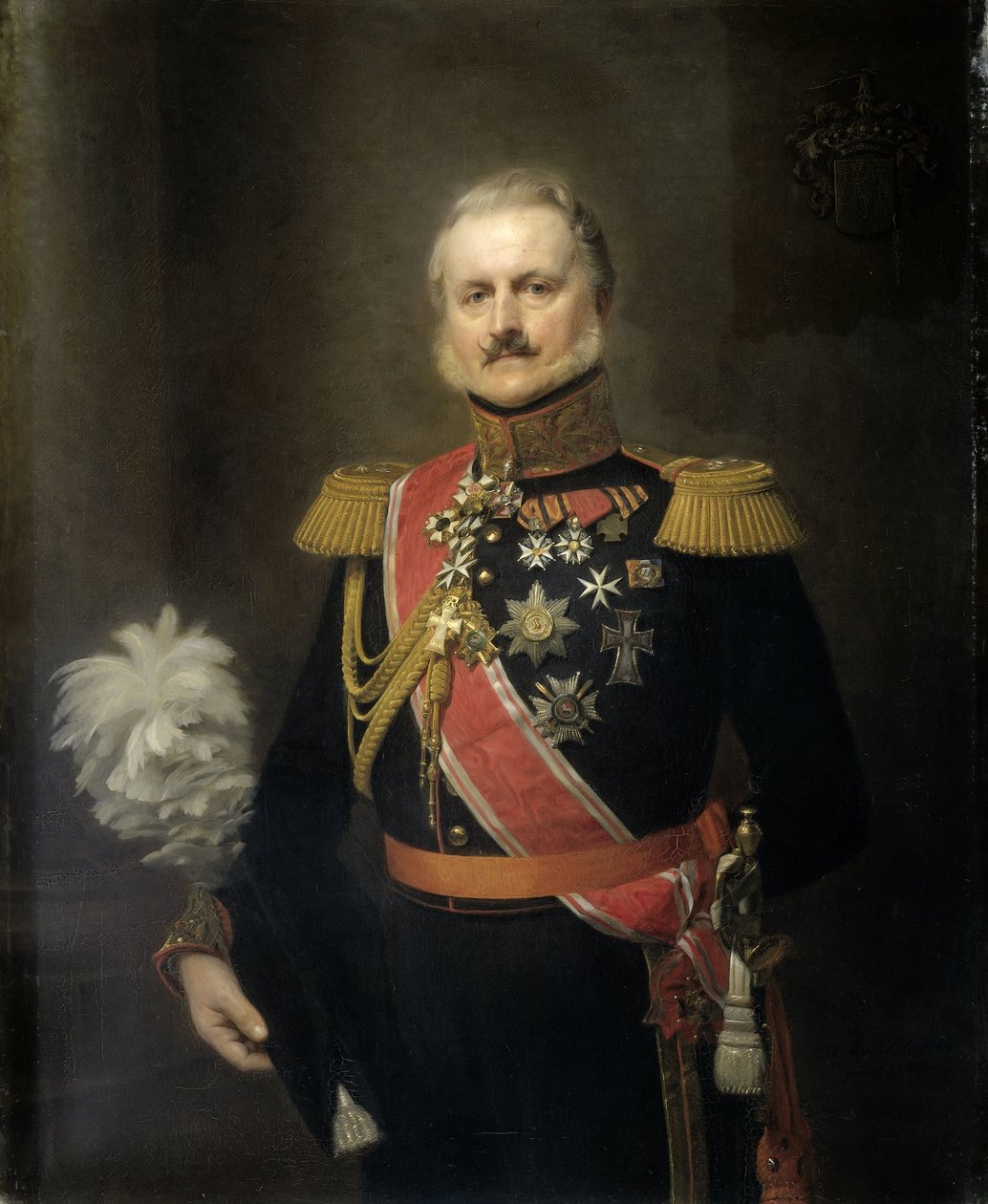 Antonie Frederick Jan Floris Jacob Baron van Omphal (1788-1863), kenraaliluutnantti tekijältä Herman Antonie de Bloeme