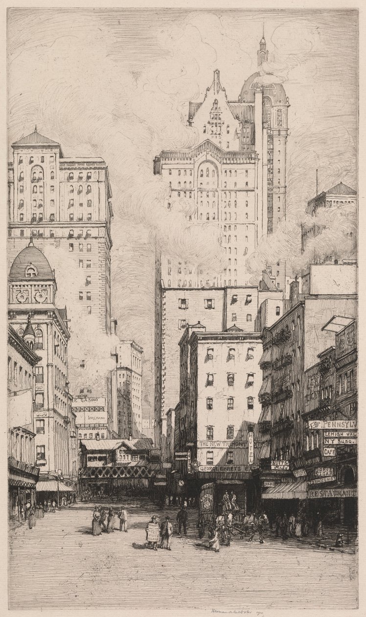 Cortland Street, New York tekijältä Herman Armour Webster