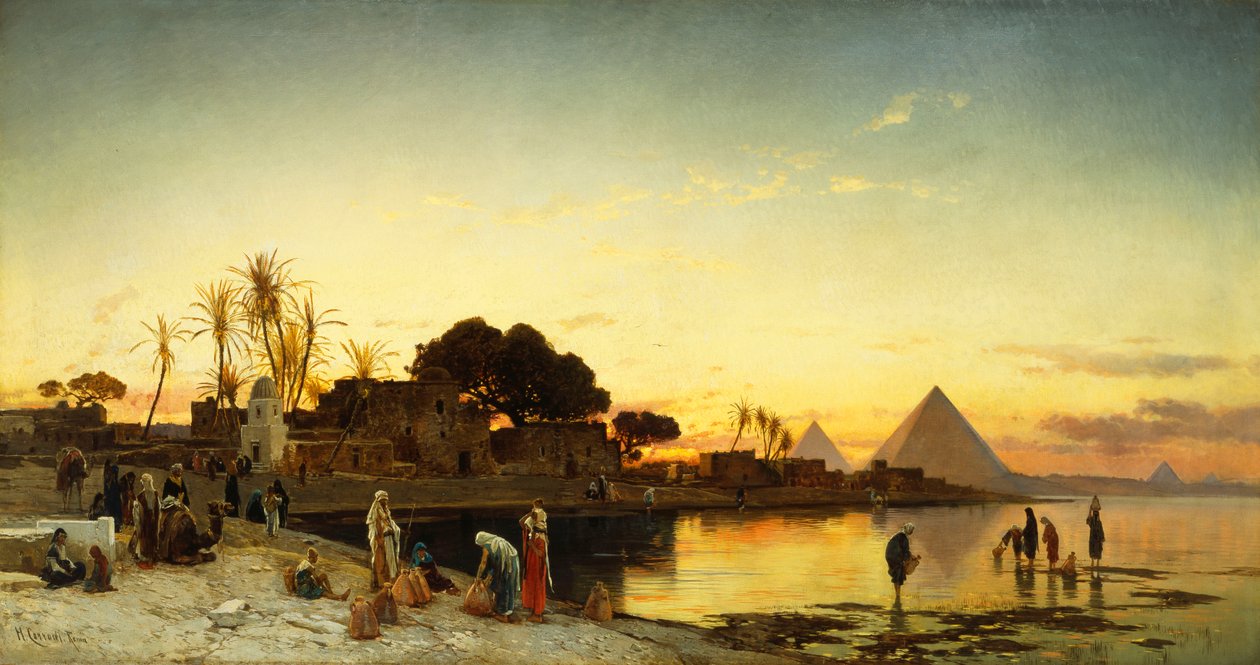 Niilillä, noin 1875 tekijältä Herman David Salomon Corrodi