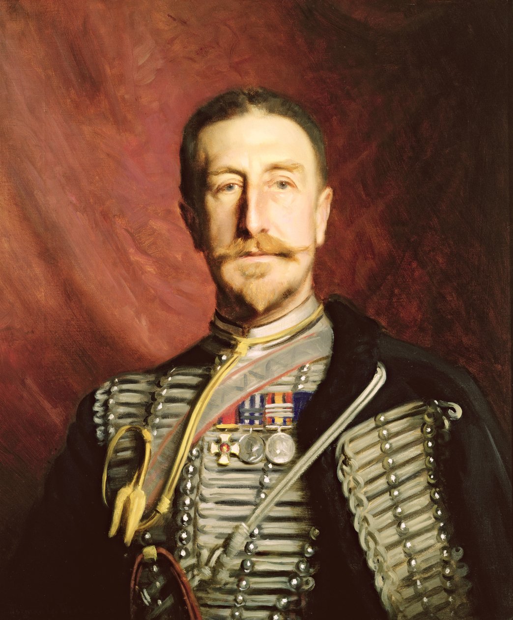 Eversti Frederick Richard Thomas Trench-Gascoigne DSO tekijältä Herman Gustave Herkomer