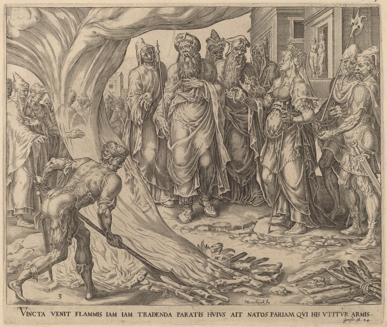 Tamar tuotu teloituksiin tekijältä Herman Jansz Muller after Maerten van Heemskerck