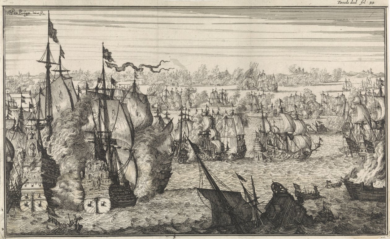 Duinsin taistelu 1639 tekijältä Herman Padtbrugge