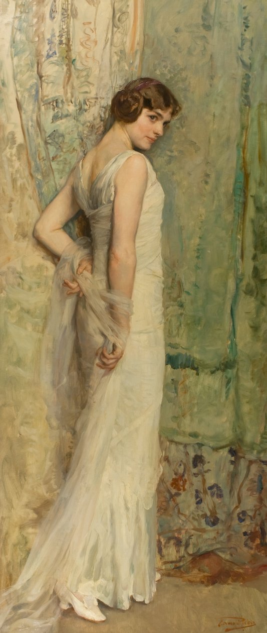 Nuoriso, n. 1920 (öljy kankaalle) tekijältä Herman Richir