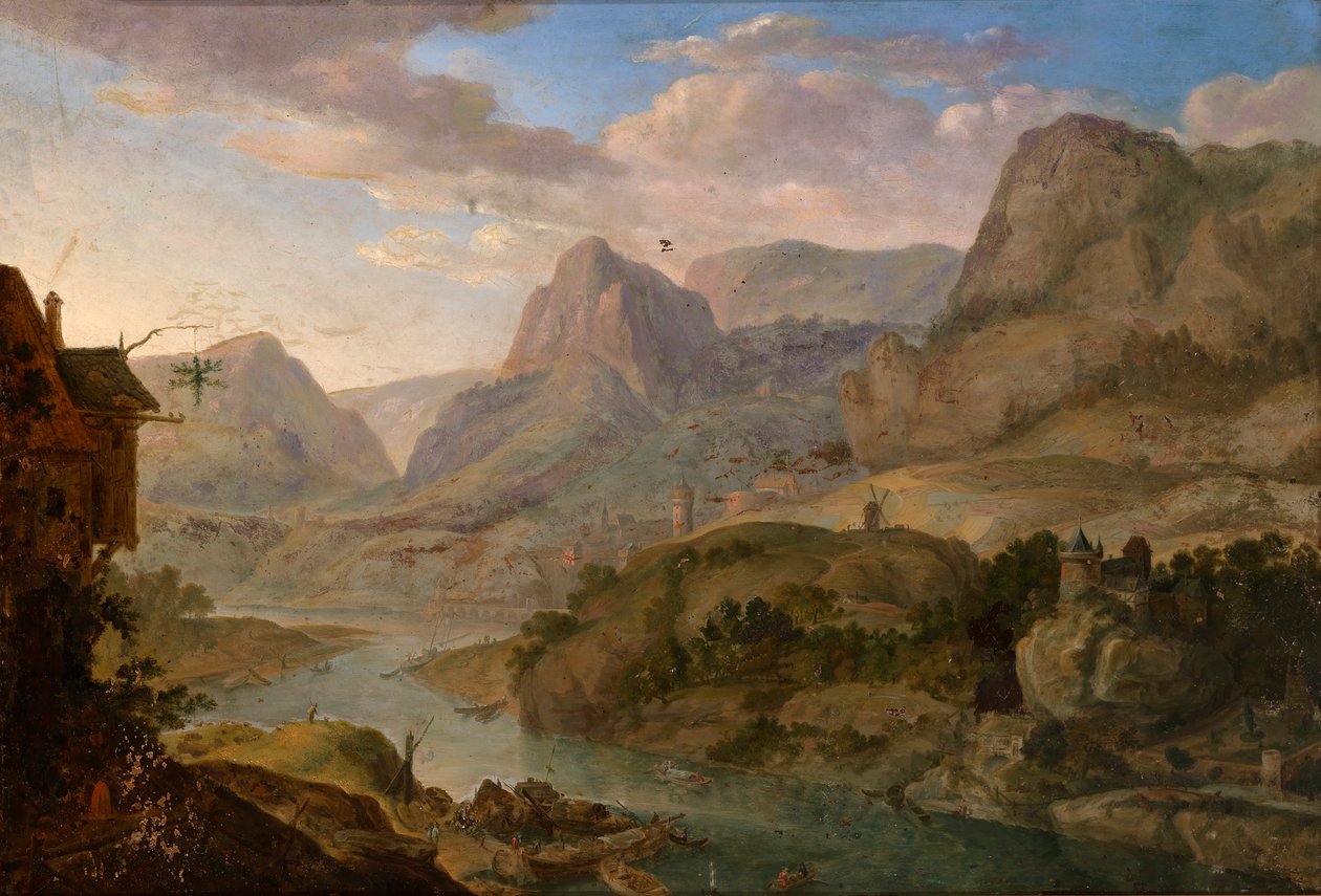 Maisema, 1600-luku tekijältä Herman Saftleven the Younger