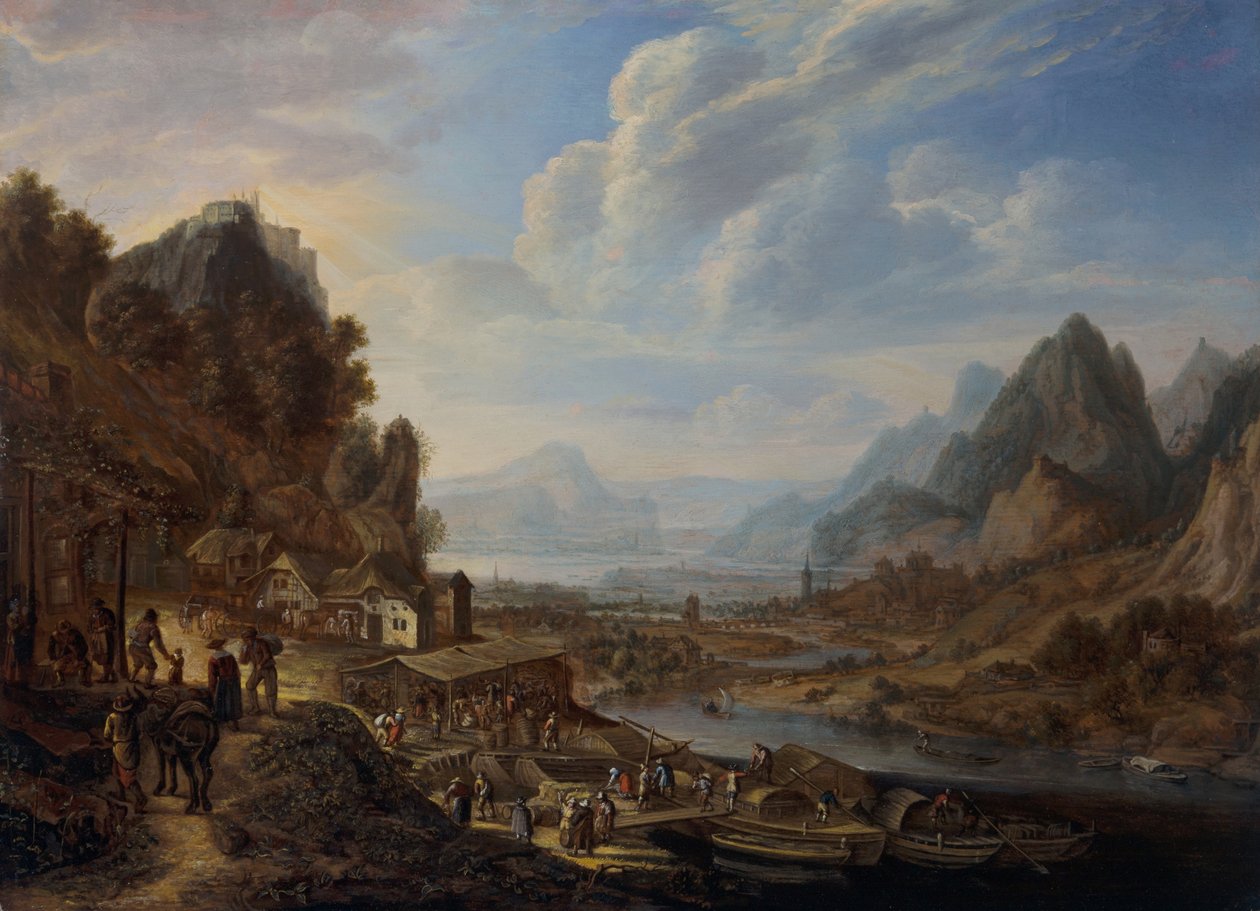 Reinin jokimaisema tekijältä Herman the Younger Saftleven