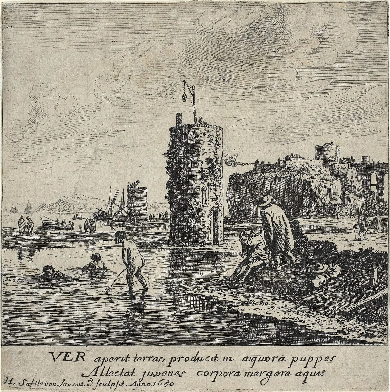 Kevät, 1650 tekijältä Herman the Younger Saftleven