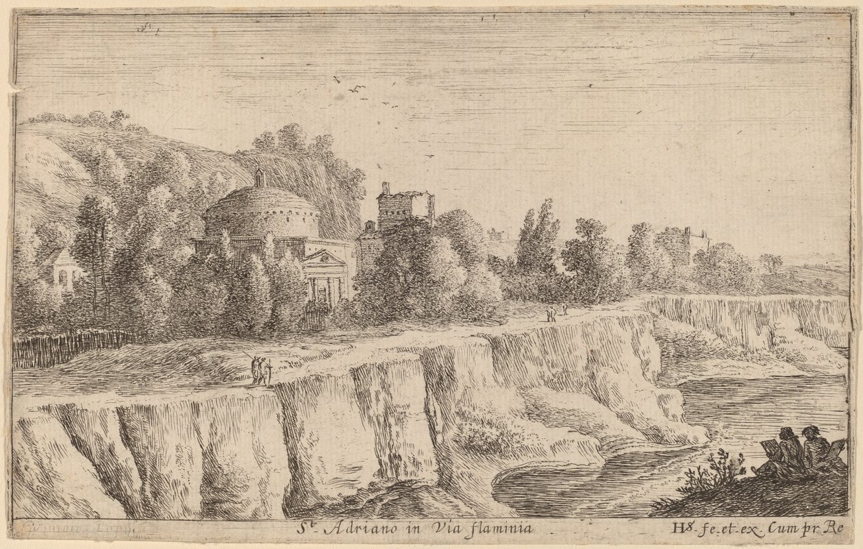 San Adrianin kirkko Via Flaminialla tekijältä Herman van Swanevelt