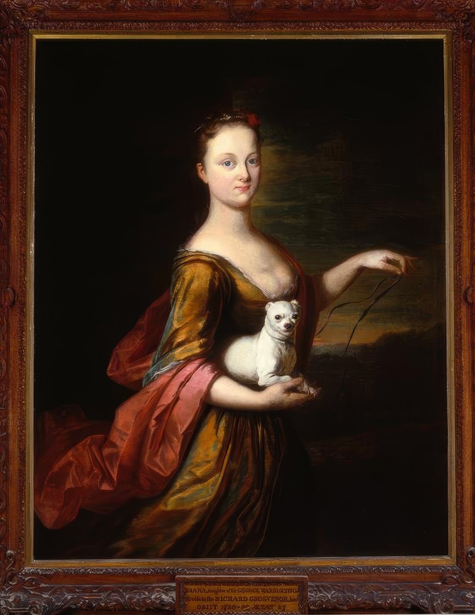 H. v. d. Mijn, Bildnis Diana Warburton, Lady Grosvenor / Gem. tekijältä Herman van der Mijn