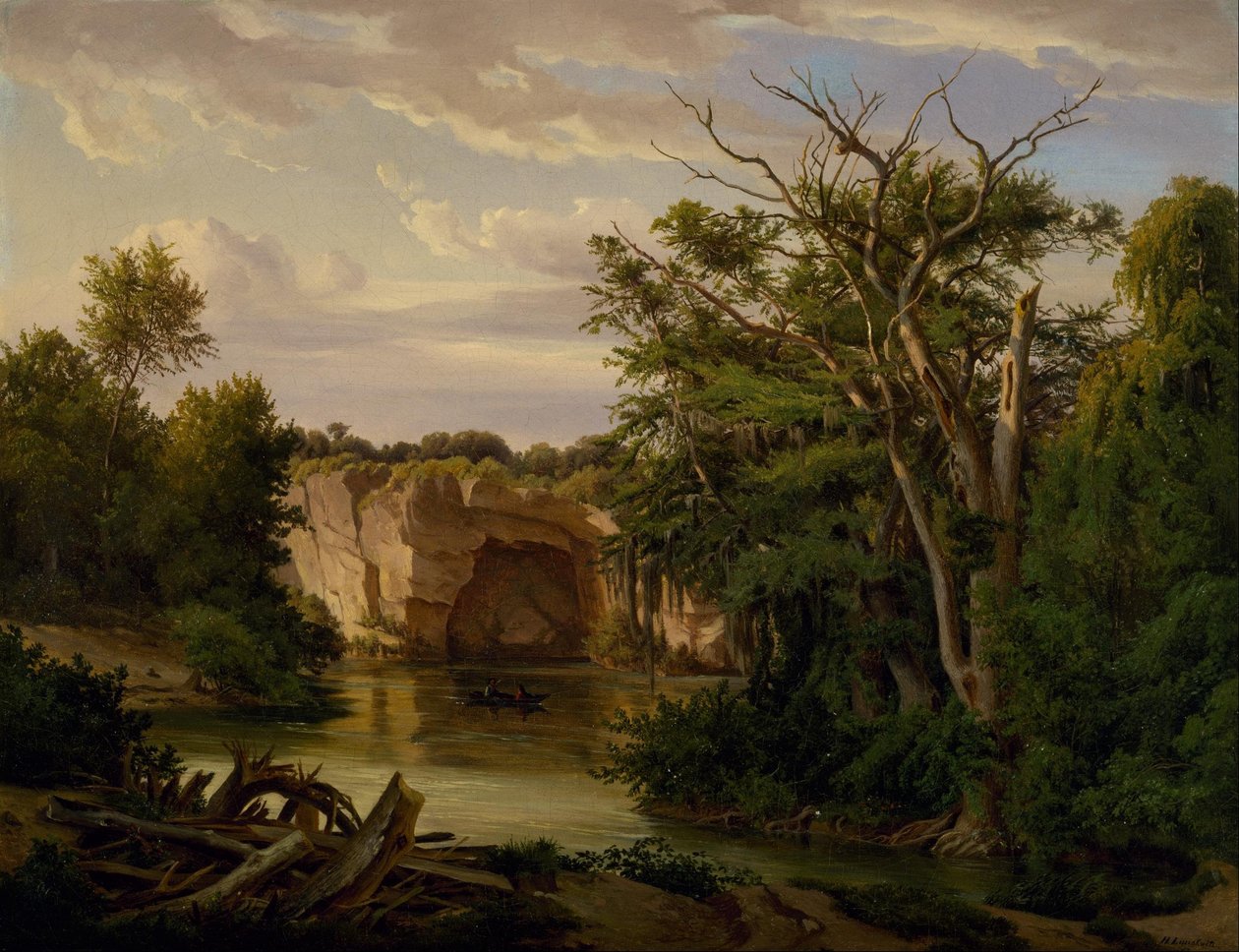 Hill Country -maisema tekijältä Carl Hermann Frederick Lungkwitz