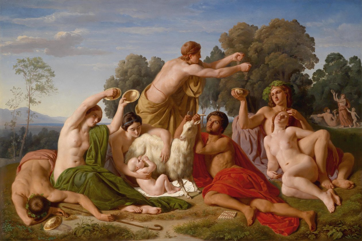 Die Erziehung des Jupiter auf dem Berge Ida auf Kreta tekijältä Hermann Steinfurth