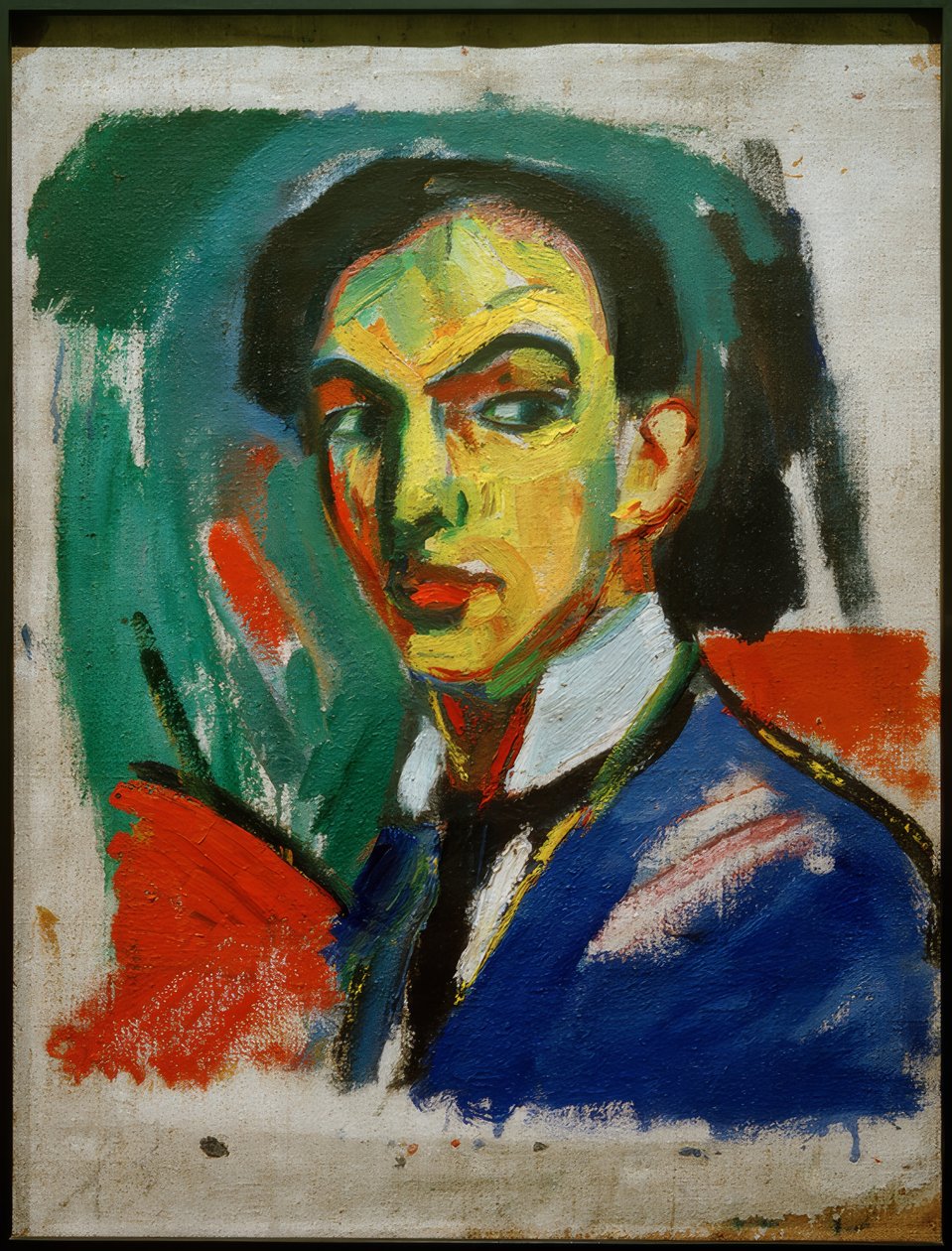 Skizze zu einem Selbstbildnis tekijältä Hermann Stenner