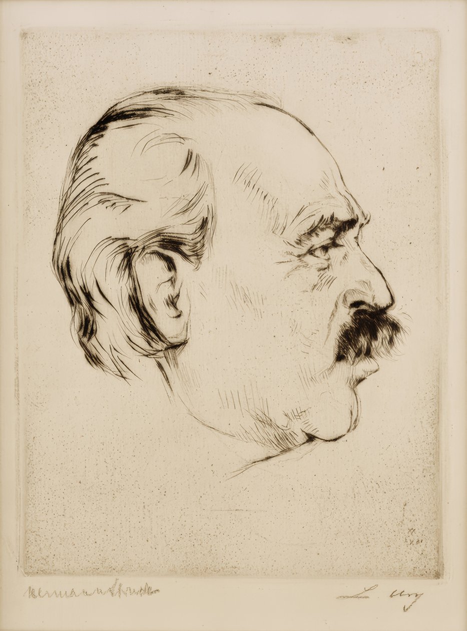 Porträt Lesser Ury tekijältä Hermann Struck