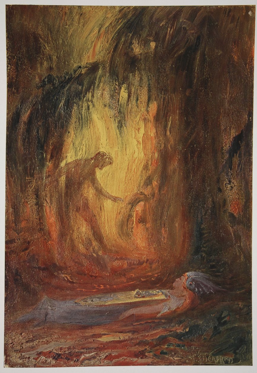 Brunnhilden herääminen, 1906 tekijältä Hermann Hendrich