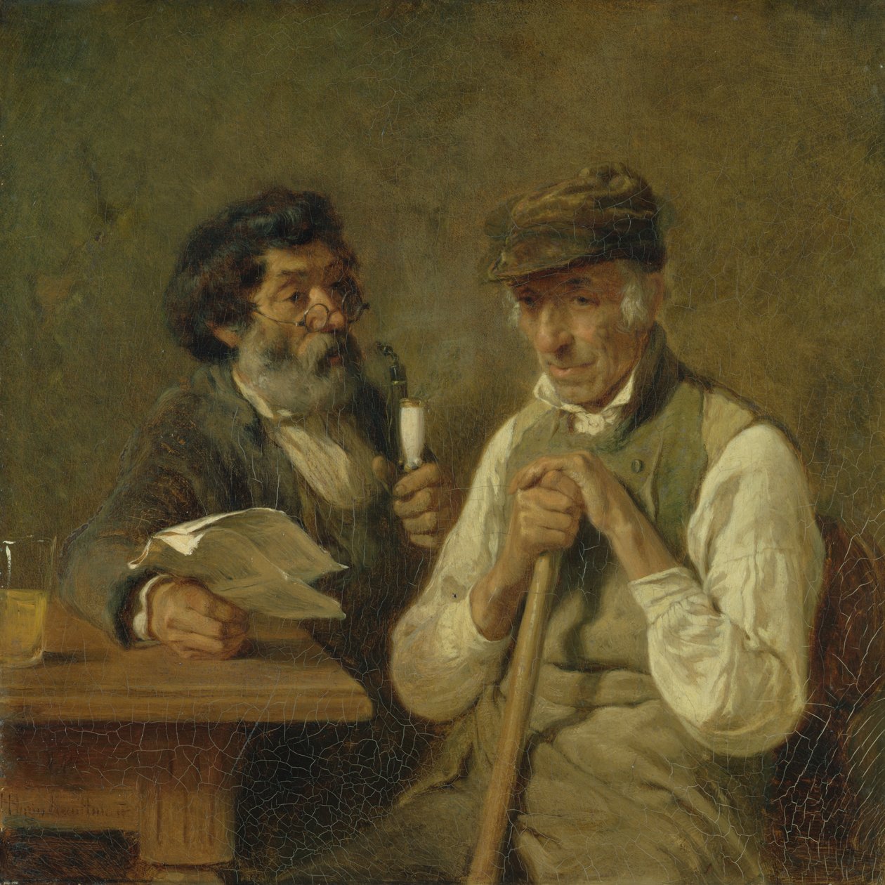 Työläiset puhuvat politiikkaa, 1841 tekijältä Hermann Kauffmann