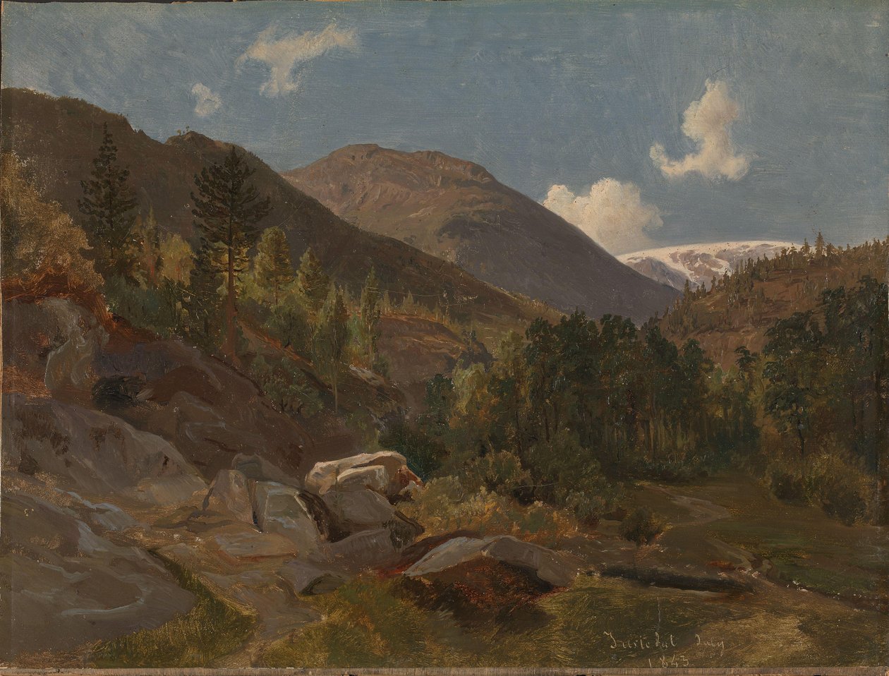 Norjan maisema tekijältä Hermann Kauffmann the Elder