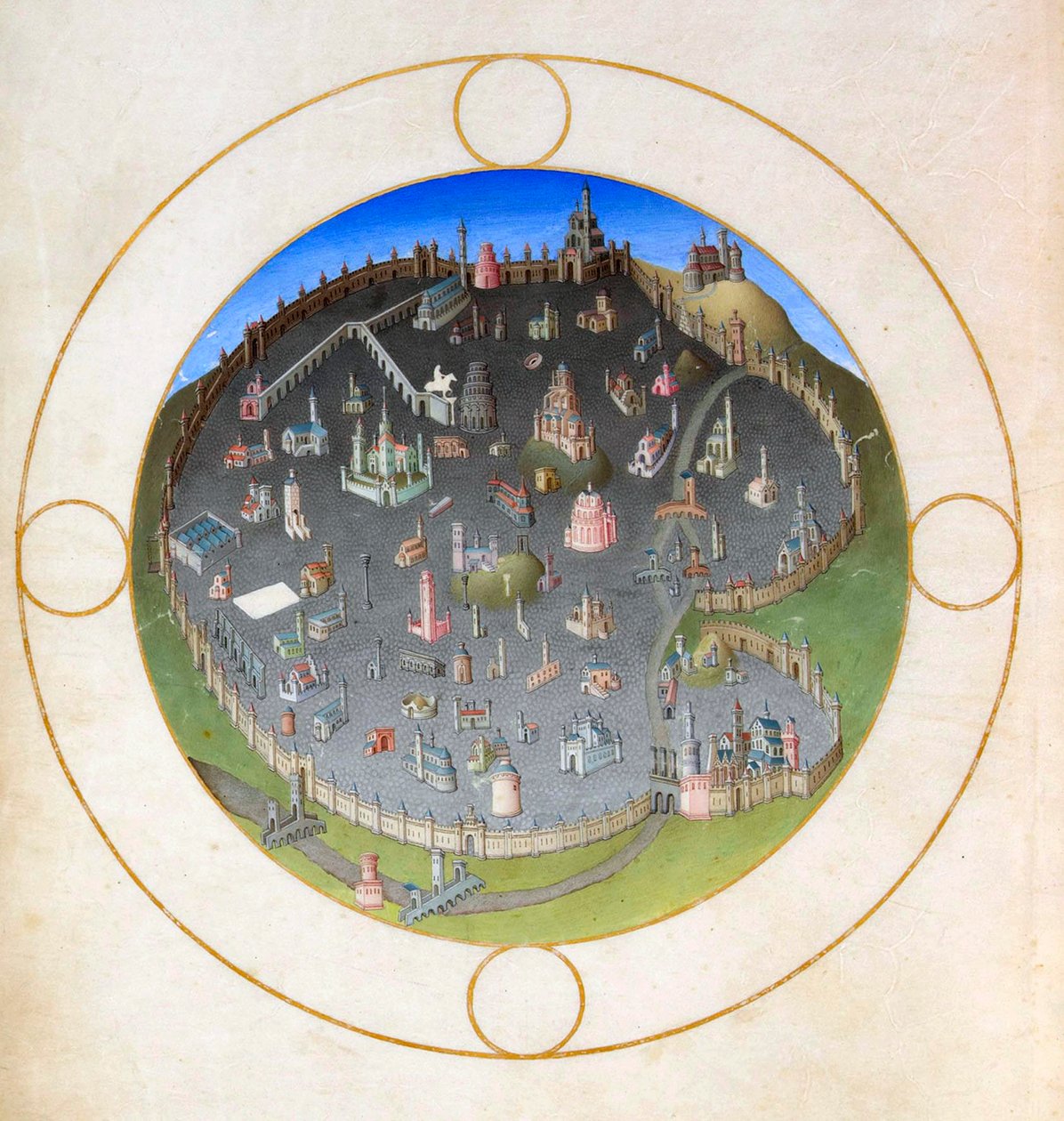 Rooman suunnitelma 1412-1416 tekijältä Hermann Limbourg