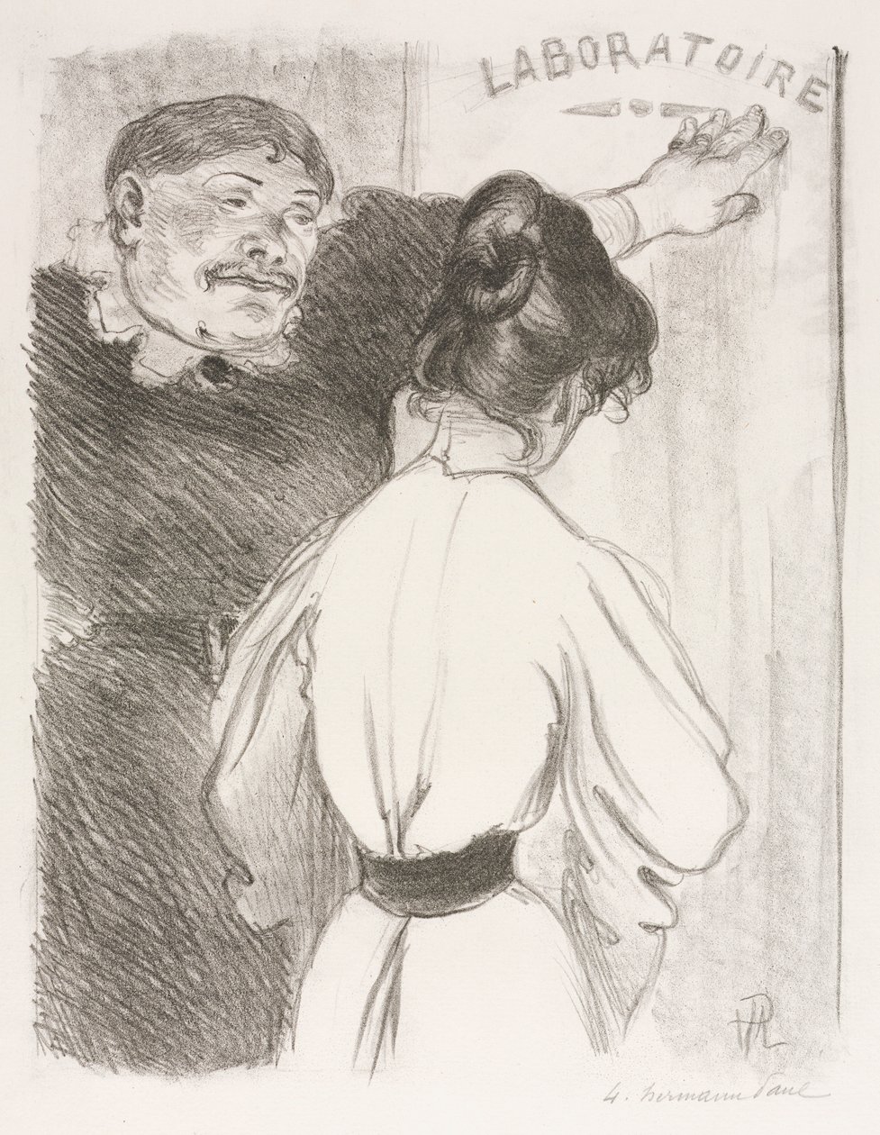 Laboratorio, c. 1900. tekijältä Hermann Paul