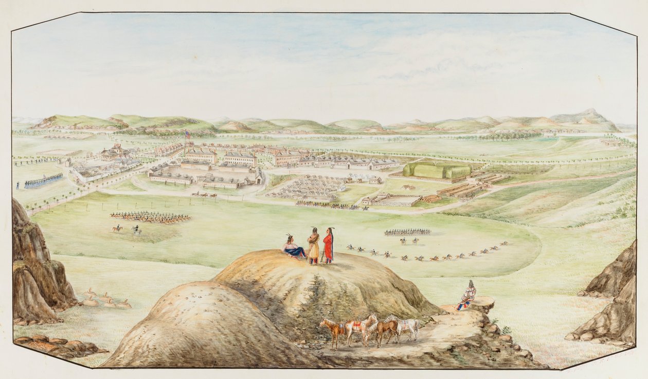Fort Keogh, Montana Territory, n. 1877-1881. tekijältä Hermann Stieffel