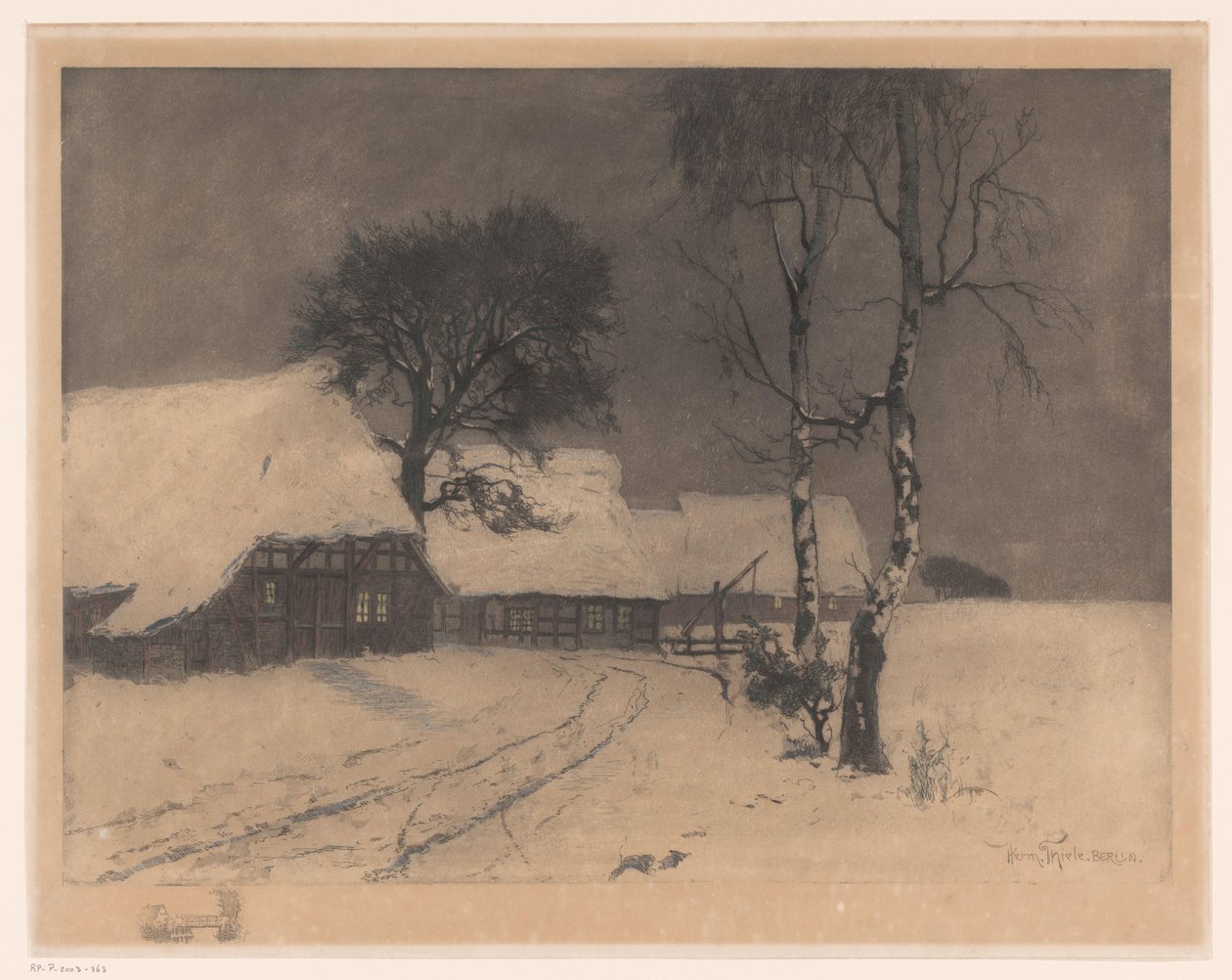 Maatilat lumessa tekijältä Hermann Thiele