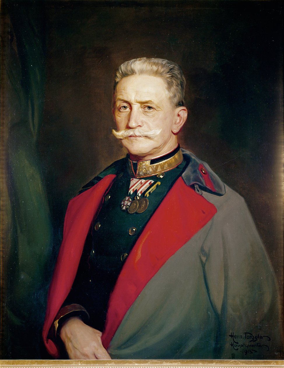 Itävallan kenttämarsalkka Franz Conrad von Hoetzendorf ... (öljy kankaalle) tekijältä Hermann Torggler