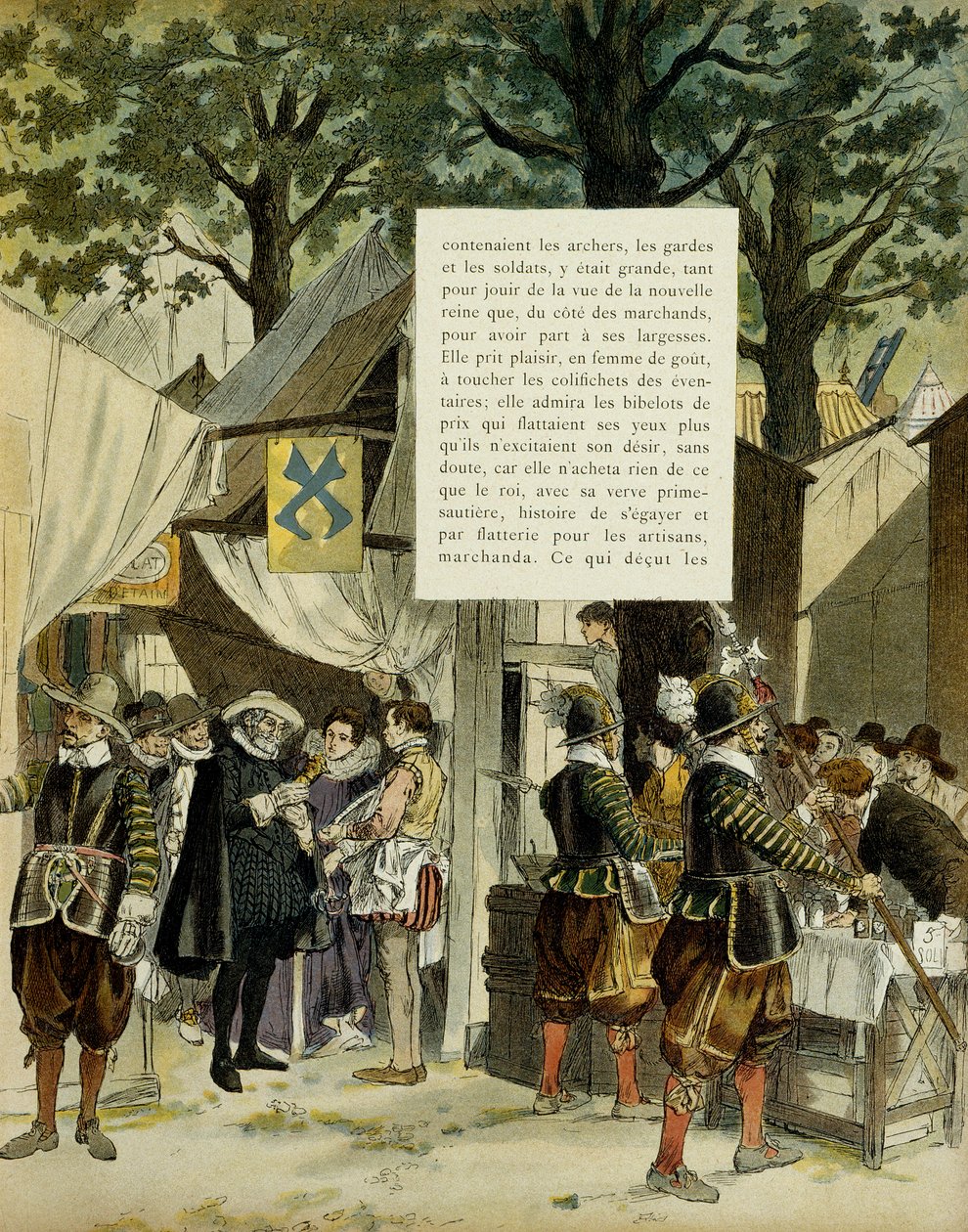 Henrik IV (1553-1610) Saint Germainin messuilla avioliiton jälkeen, 16. joulukuuta tekijältä Hermann Vogel
