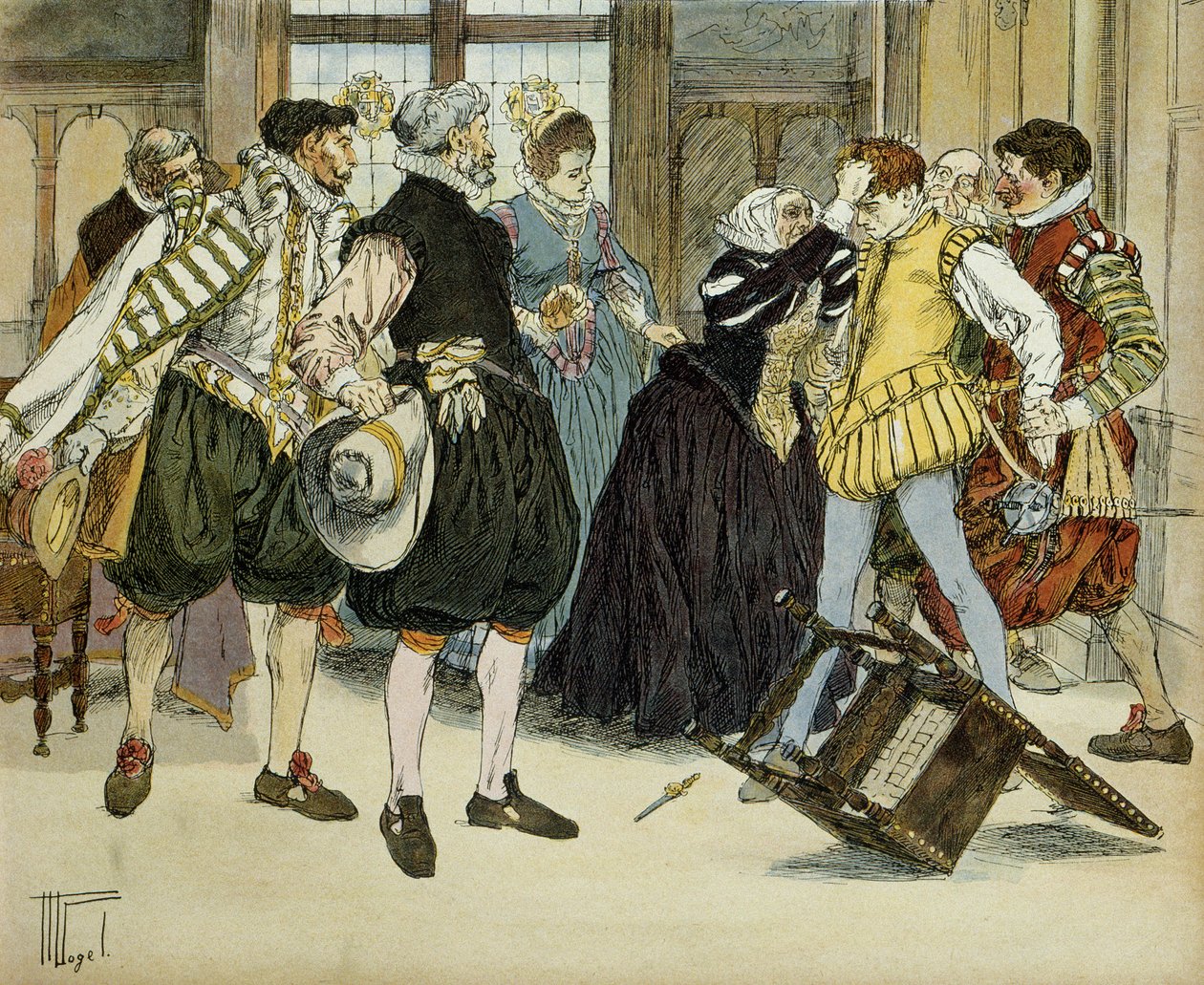 Jean Chatelin (1575-1594) hyökkäys 27. joulukuuta 1594, joka meni Gabrielle d